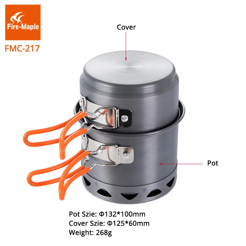 Camping Cooking Set Compact - Lửa Phong Cắm Trại Bộ Nồi