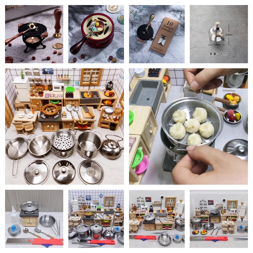 Camping Cooking Alcohol - Doll House Miniature Kitchen Simulation Kitchenware