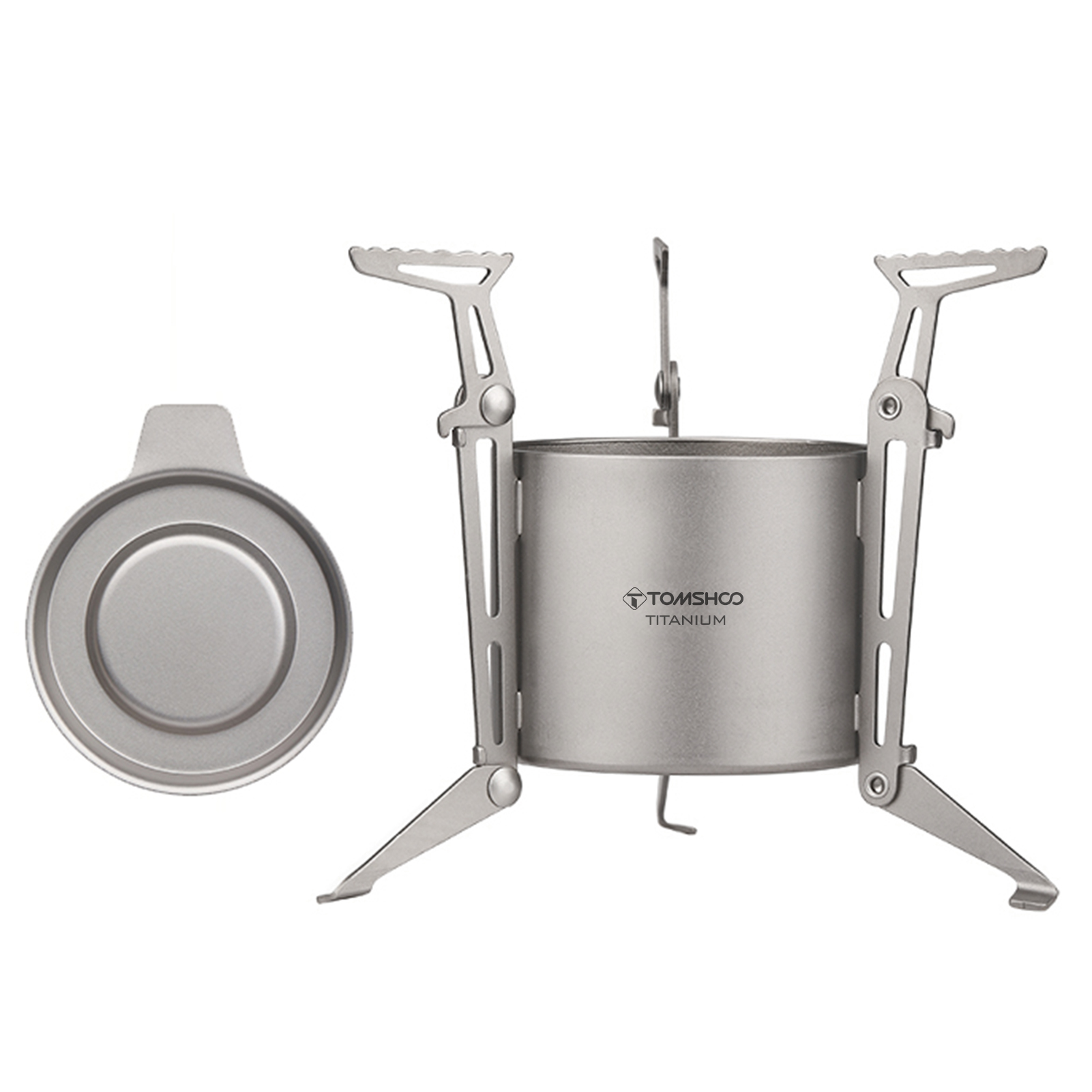 Camping Cooking Alcohol - TOMSHOO Ti Alcohol Stove and Lid