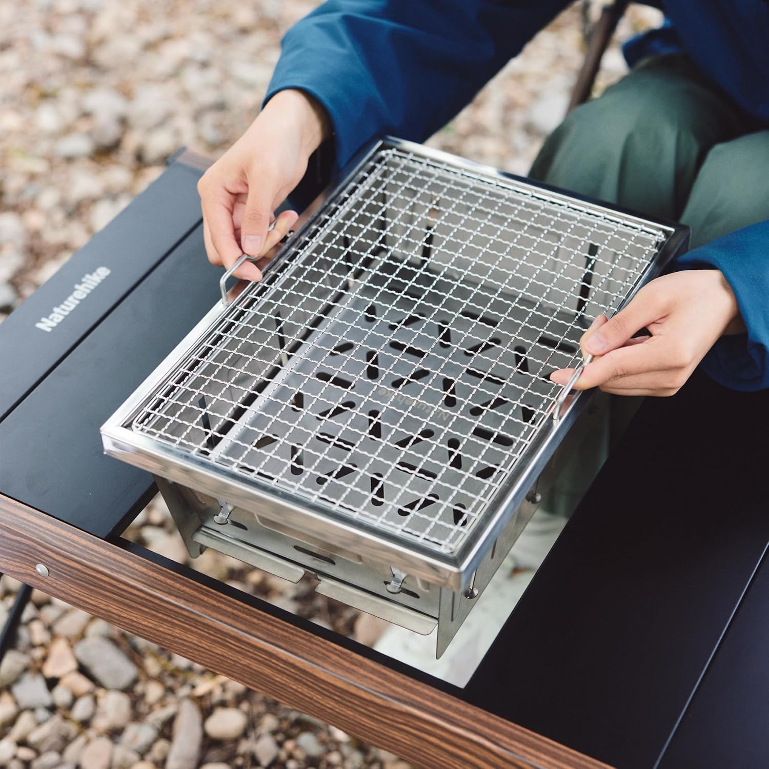 Naturehike Camping Charcoal Gr - đánh giá và giá Camp Grill Portable Folding