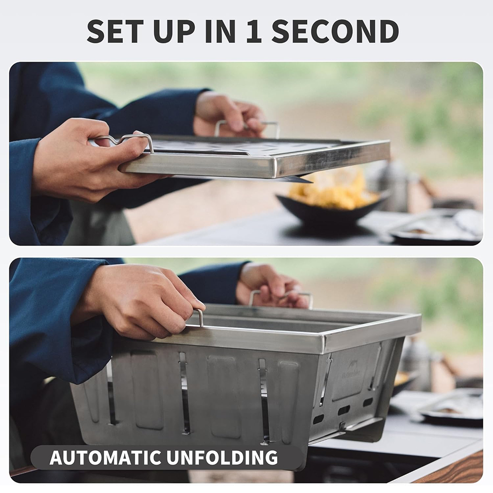 Naturehike Camping Charcoal Gr - đánh giá và giá Camp Grill Portable Folding