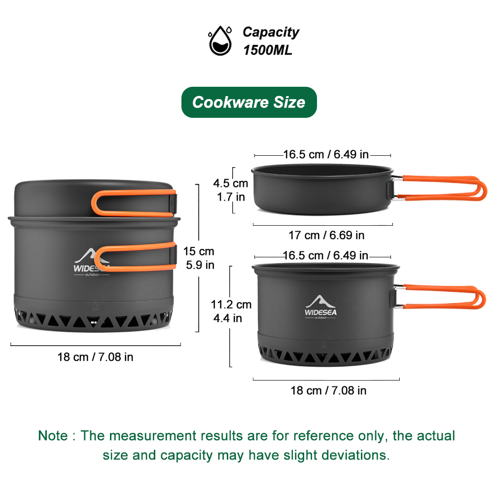 Camping Tableware Outdoor Cook - đánh giá và giá Camping Cooking Set 2 Person