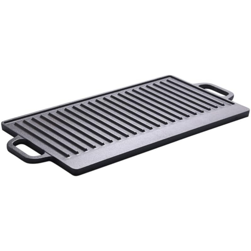 Uncoated Cast Iron Grill Plate - đánh giá và giá Camping Cooking Range