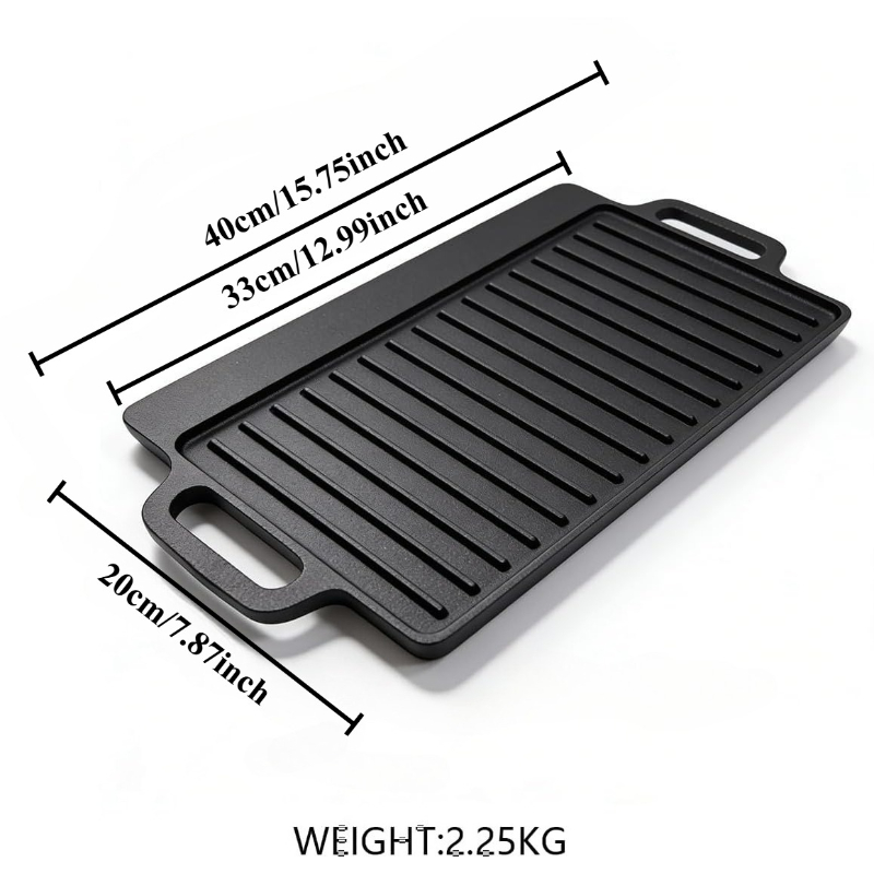 Uncoated Cast Iron Grill Plate - đánh giá và giá Camping Cooking Range