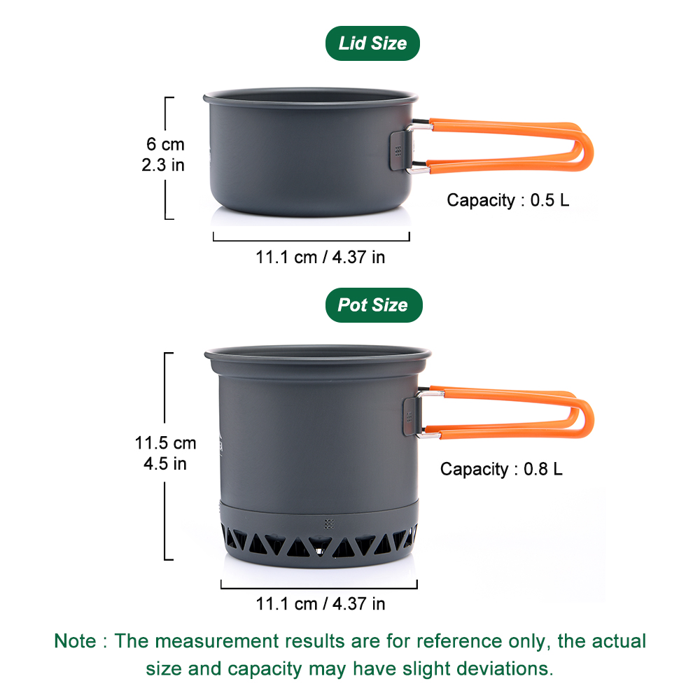 Outdoor Camping Pot 1.3L 2.3L  - đánh giá và giá Camping Cooking Set 2 Person