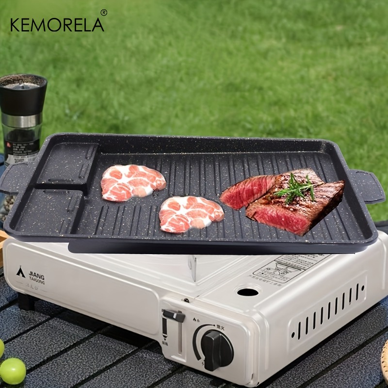 Korean Grill Meat Plate Alumin - đánh giá và giá Camping Cooking Range