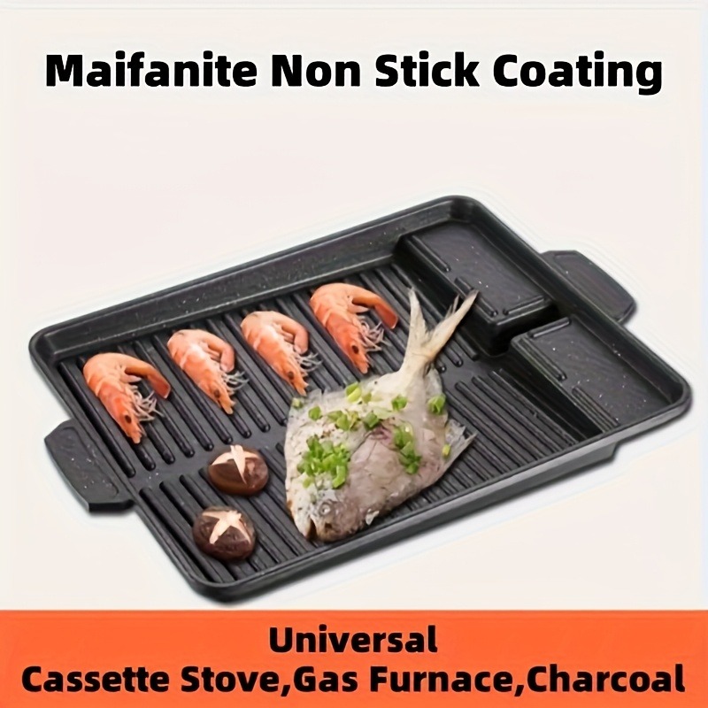 Korean Grill Meat Plate Alumin - đánh giá và giá Camping Cooking Range