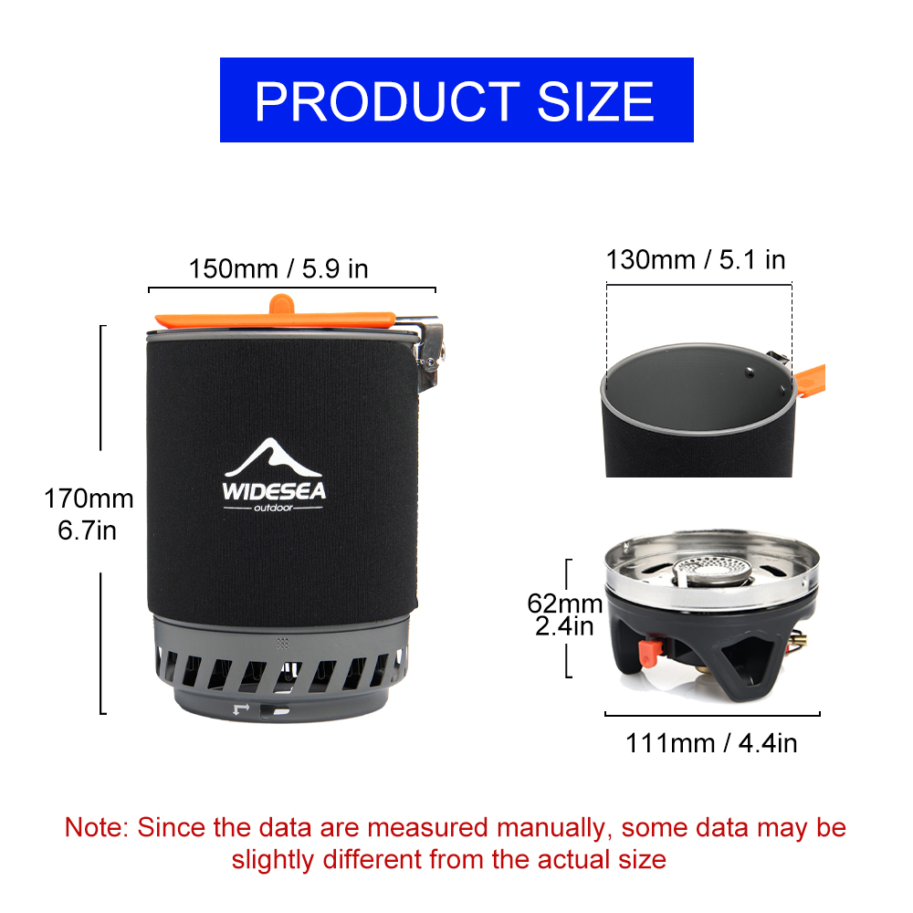 Widesea Camping Cooking System - đánh giá và giá Camping Cooking Set 2 Person