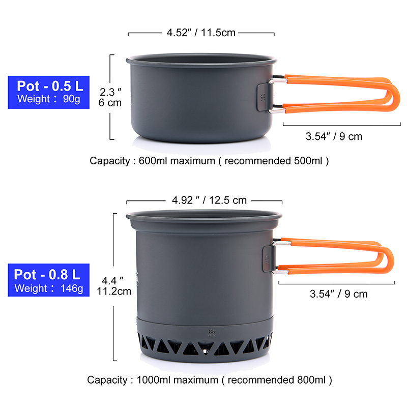 Widesea Portable Camping Cookw - đánh giá và giá Camping Cooking Set 2 Person