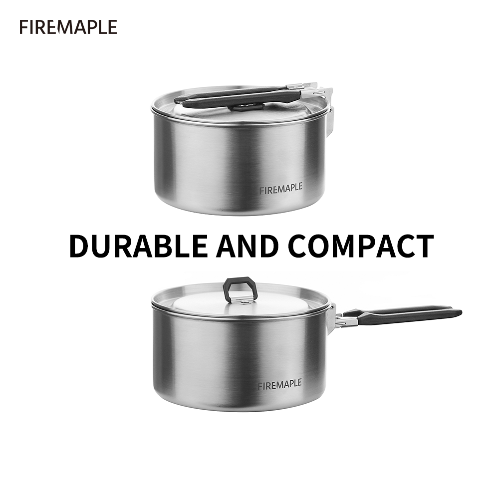 Lửa Phong Cắm Trại Nồi Đi Bộ Đ - đánh giá và giá Camping Cooking Set Compact