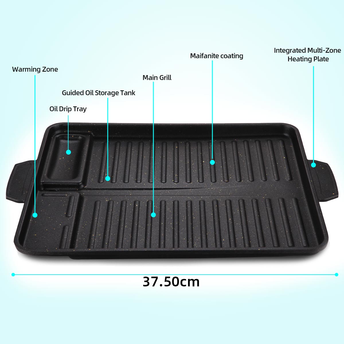 Korean Grill Meat Plate Alumin - đánh giá và giá Camping Cooking Range