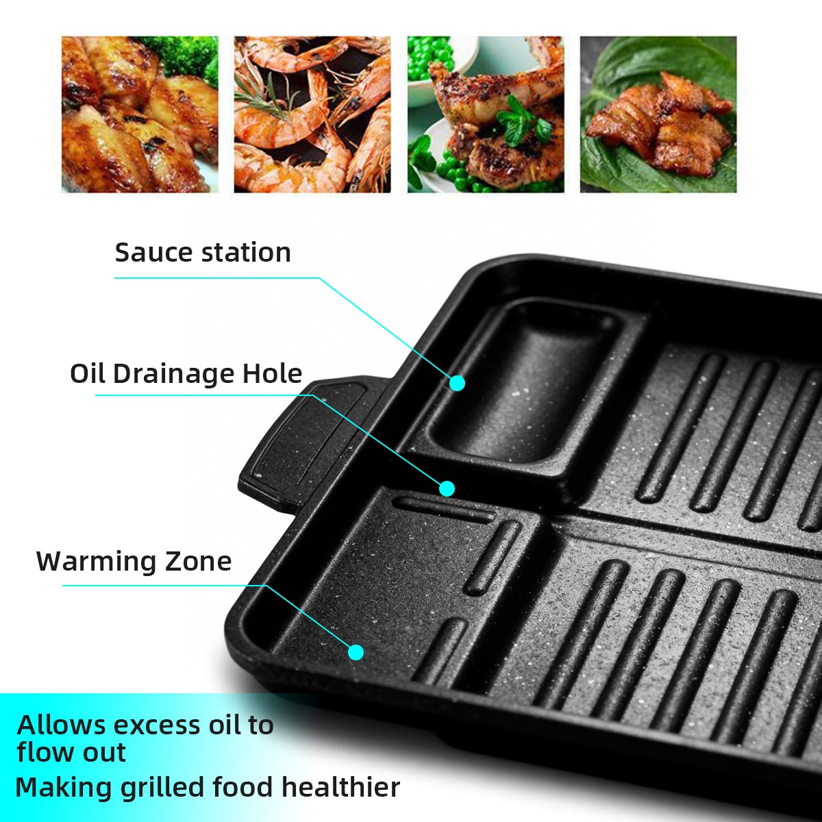 Korean Grill Meat Plate Alumin - đánh giá và giá Camping Cooking Range