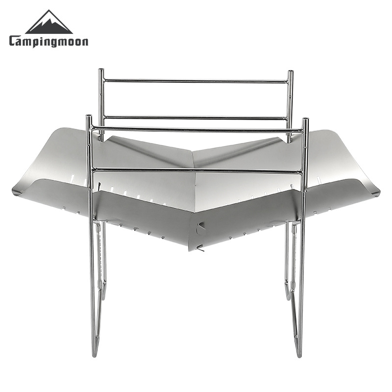 CAMPINGMOON SOLO-A4 Outdoor Po - đánh giá và giá Camp Grill Portable Folding
