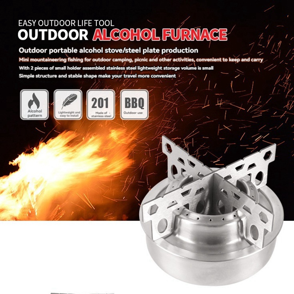 Portable Mini Alcohol Stove Cr - đánh giá và giá Camping Cooking Alcohol
