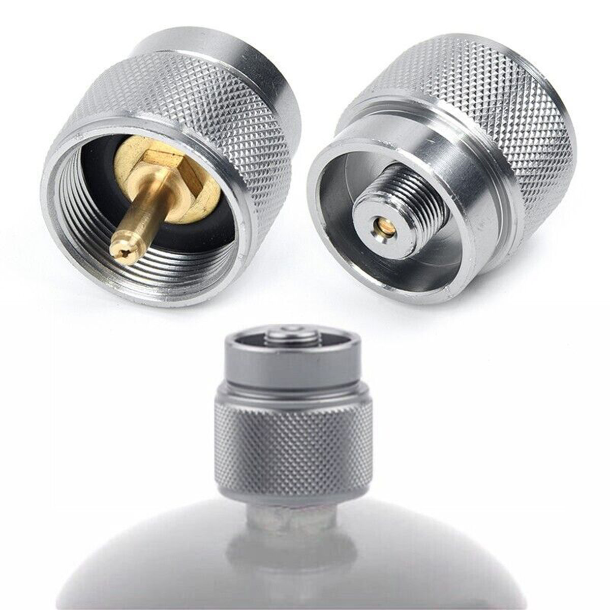 1/2Pc Gas Stove Refill Adapter - đánh giá và giá Camping Cooking Gas Canister