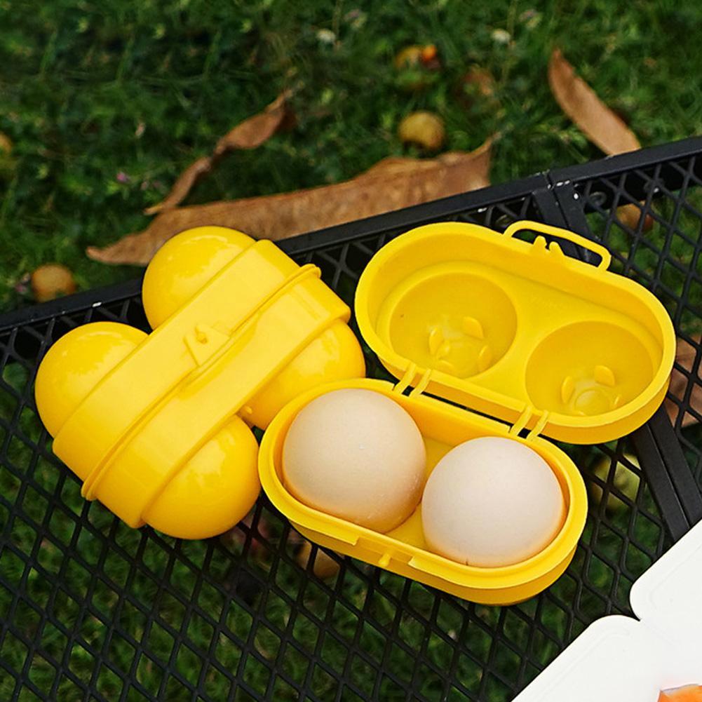 2 Grid Egg Storage Box Contain - đánh giá và giá Camping Cooking Organizer
