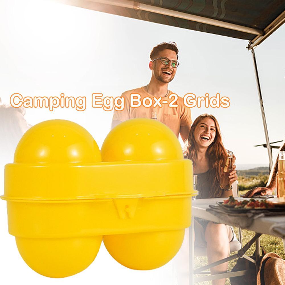 2 Grid Egg Storage Box Contain - đánh giá và giá Camping Cooking Organizer
