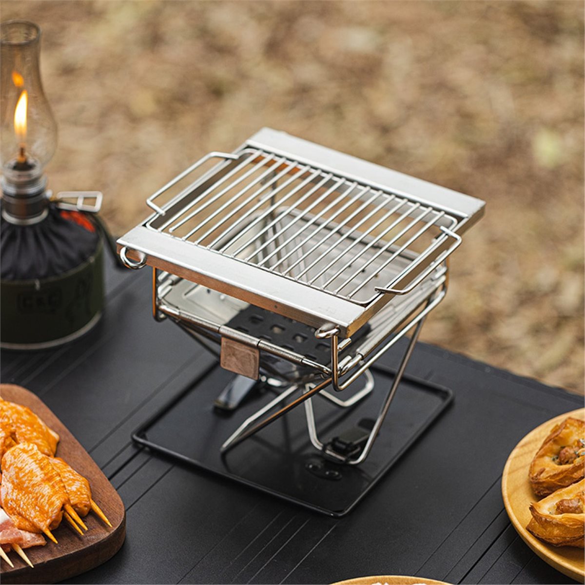 M10K Outdoor Camping Folding G - đánh giá và giá Camp Grill Portable Folding