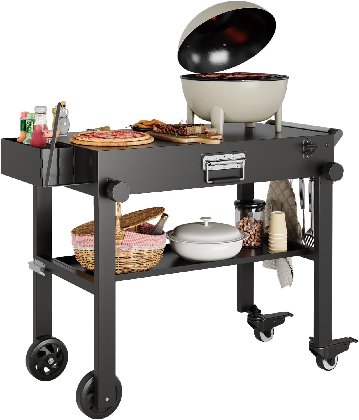 Tacleekii Portable Grill Cart  - đánh giá và giá Camp Grill Portable Folding