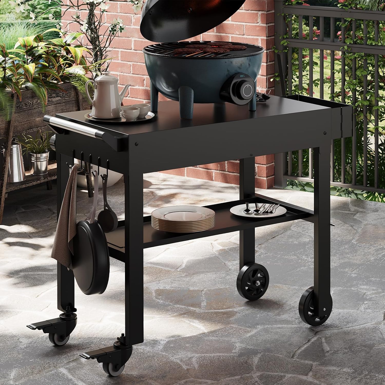 Tacleekii Portable Grill Cart  - đánh giá và giá Camp Grill Portable Folding