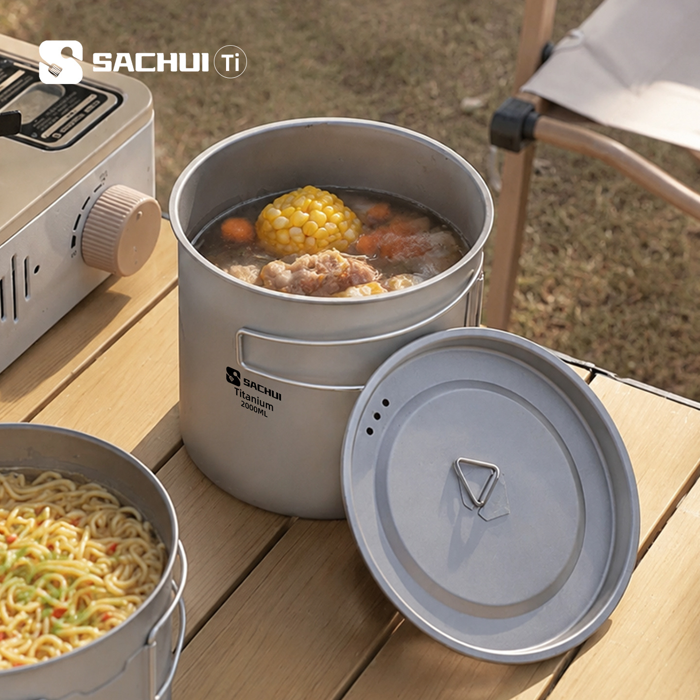 Pure Titanium Outdoor Ultralig - đánh giá và giá Camping Cooking Set 2 Person