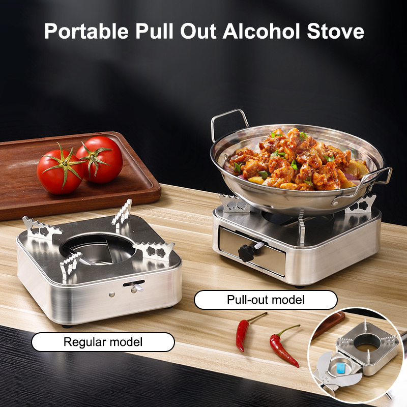 Mini Alcohol Stove Stainless S - đánh giá và giá Camping Cooking Alcohol