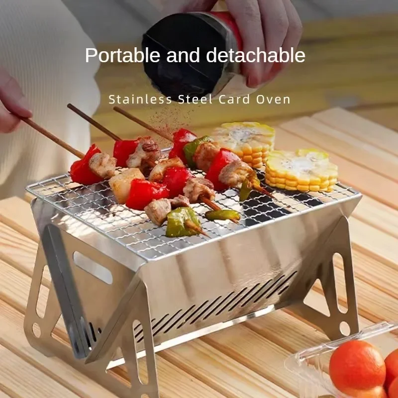 Portable Folding Barbecue Gril - đánh giá và giá Camp Grill Portable Folding