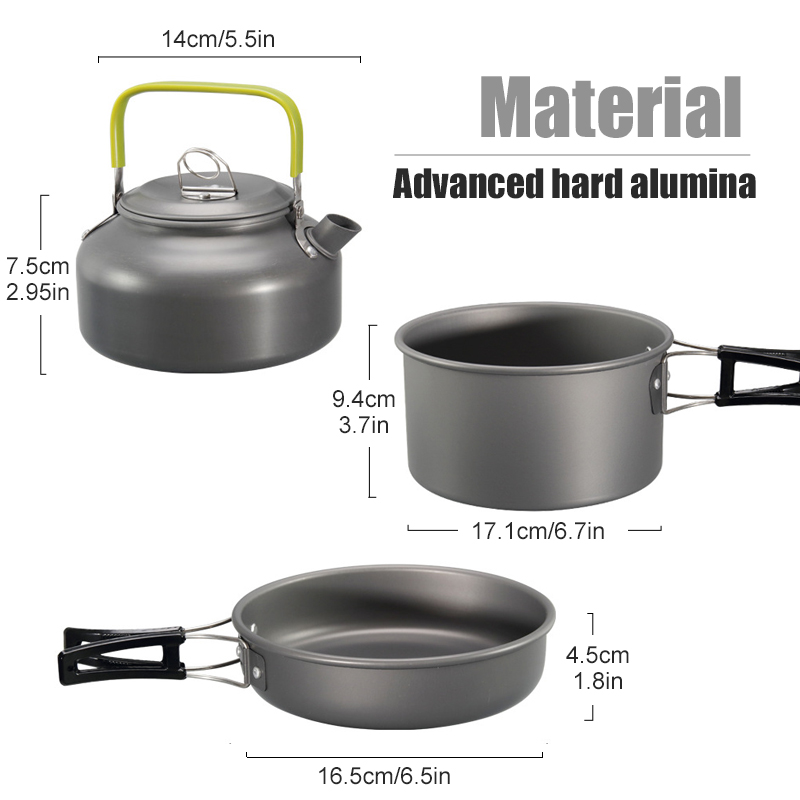 WESTTUNE Camping Cookware Kit  - đánh giá và giá Camping Cooking Set 2 Person