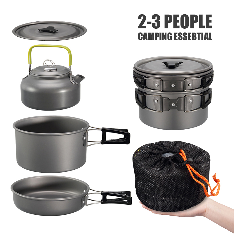 WESTTUNE Camping Cookware Kit  - đánh giá và giá Camping Cooking Set 2 Person